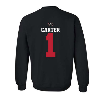 Georgia - NCAA Baseball : Dillon Carter - Fashion Shersey Crewneck Sweatshirt-1