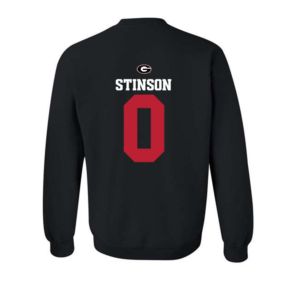 Georgia - NCAA Baseball : Josh Stinson - Fashion Shersey Crewneck Sweatshirt-1