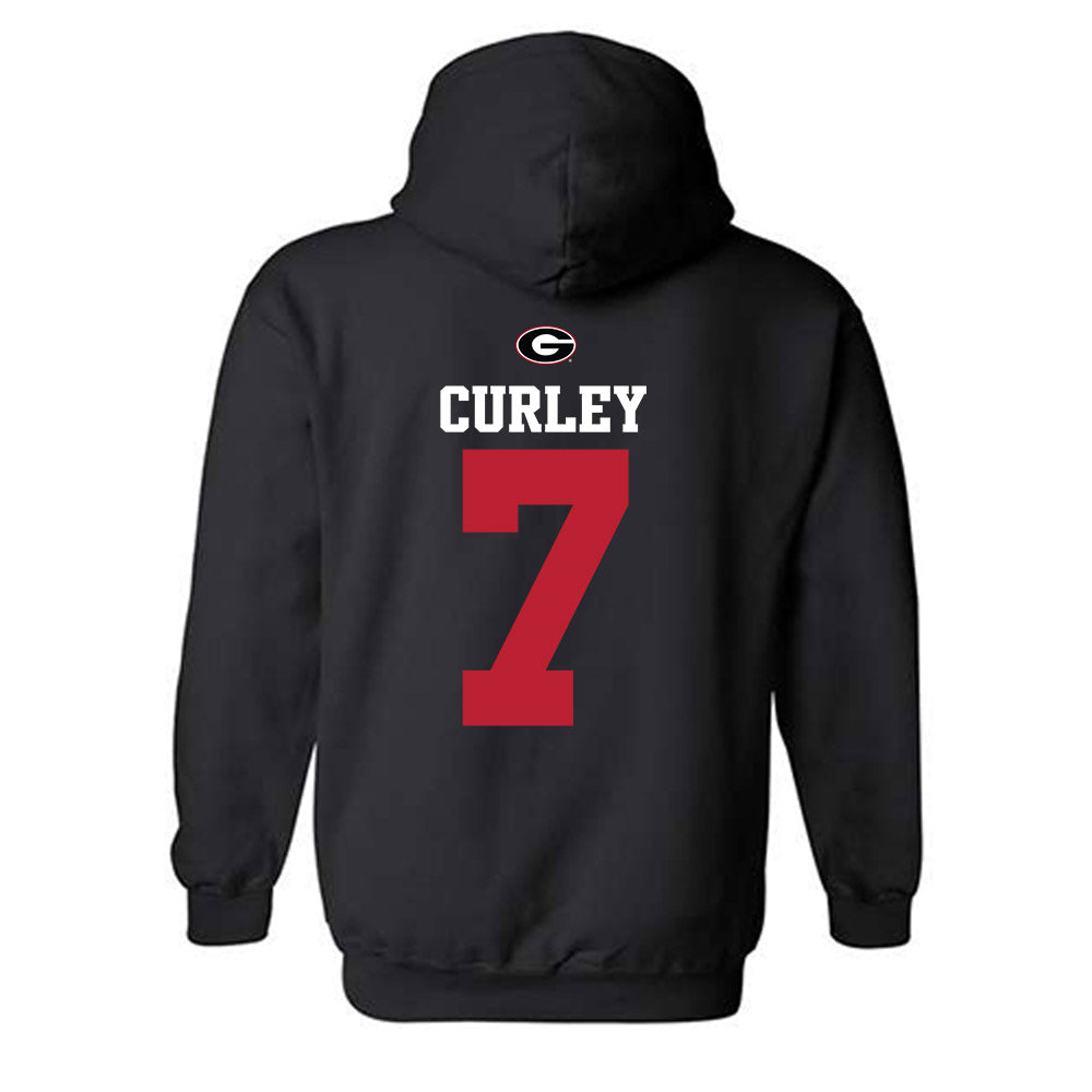 Georgia - NCAA Baseball : Brian Curley - Fashion Shersey Hooded Sweatshirt-1