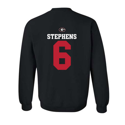 Georgia - NCAA Baseball : Jordan Stephens - Fashion Shersey Crewneck Sweatshirt-1