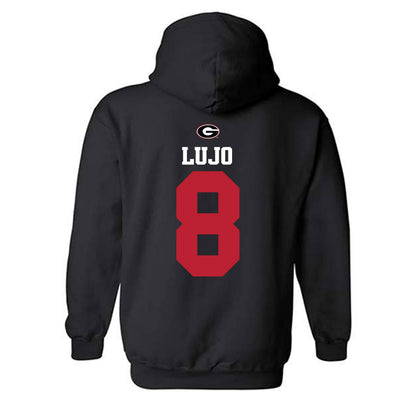 Georgia - NCAA Baseball : Rylan Lujo - Fashion Shersey Hooded Sweatshirt-1