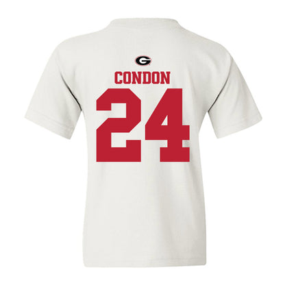 Georgia - NCAA Baseball : Charlie Condon - Fashion Shersey Youth T-Shirt-1