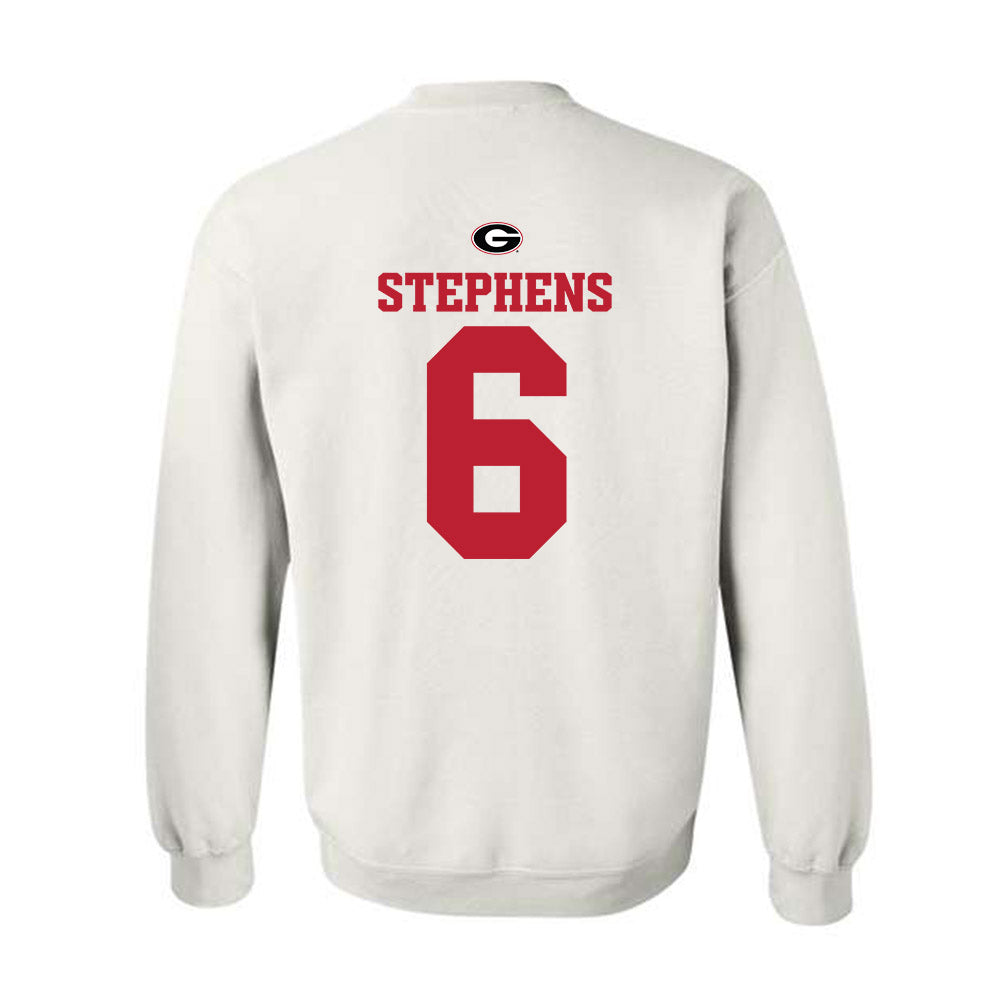 Georgia - NCAA Baseball : Jordan Stephens - Fashion Shersey Crewneck Sweatshirt-1