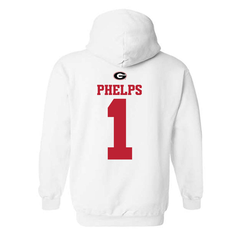 Georgia - NCAA Baseball : Tre Phelps - Fashion Shersey Hooded Sweatshirt-1
