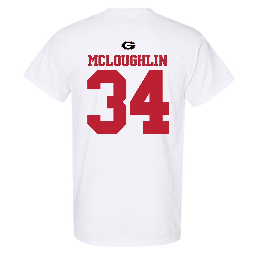 Georgia - NCAA Baseball : Tyler McLoughlin - Fashion Shersey T-Shirt-1