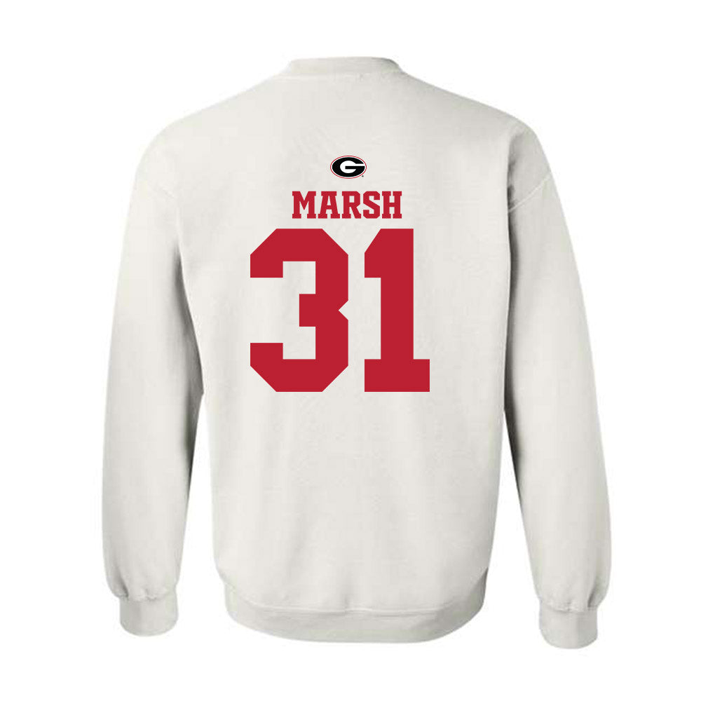 Georgia - NCAA Baseball : Chandler Marsh - Fashion Shersey Crewneck Sweatshirt-1