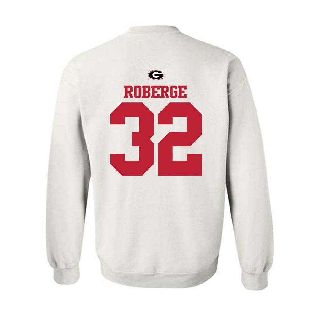 Georgia - NCAA Baseball : Joshua Roberge - Fashion Shersey Crewneck Sweatshirt-1