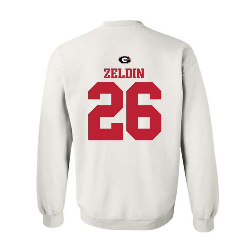 Georgia - NCAA Baseball : Brian Zeldin - Fashion Shersey Crewneck Sweatshirt-1