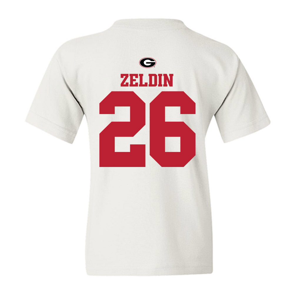 Georgia - NCAA Baseball : Brian Zeldin - Fashion Shersey Youth T-Shirt-1