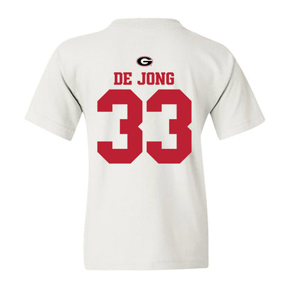 Georgia - NCAA Baseball : Max De Jong - Fashion Shersey Youth T-Shirt-1