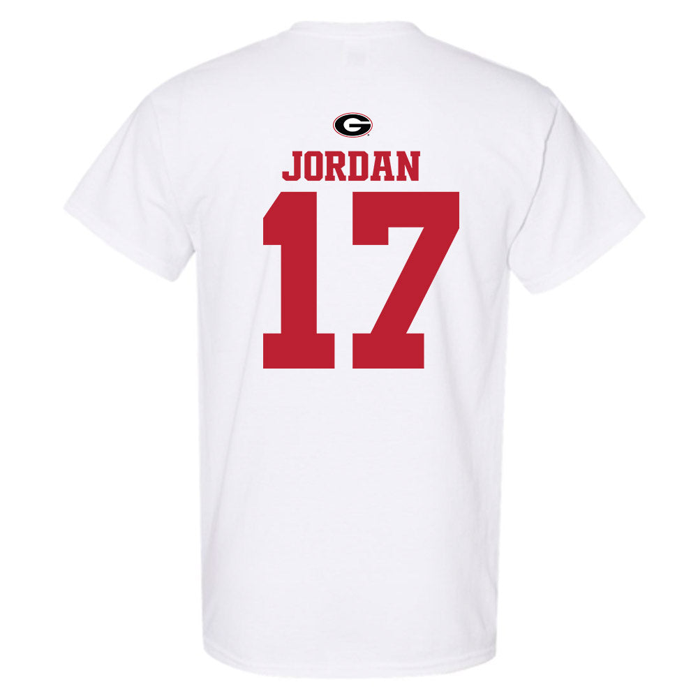 Georgia - NCAA Baseball : Logan Jordan - Fashion Shersey T-Shirt-1