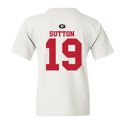 Georgia - NCAA Baseball : Ethan Sutton - Fashion Shersey Youth T-Shirt-1