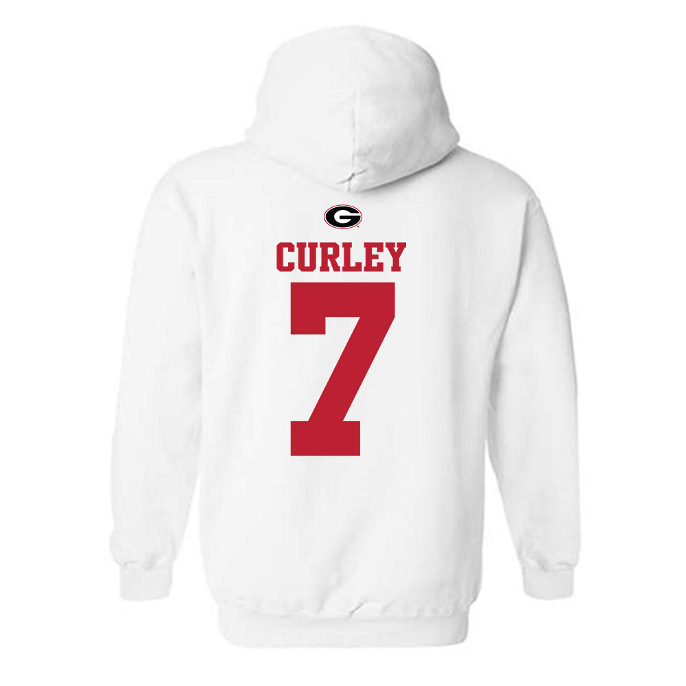 Georgia - NCAA Baseball : Brian Curley - Fashion Shersey Hooded Sweatshirt-1