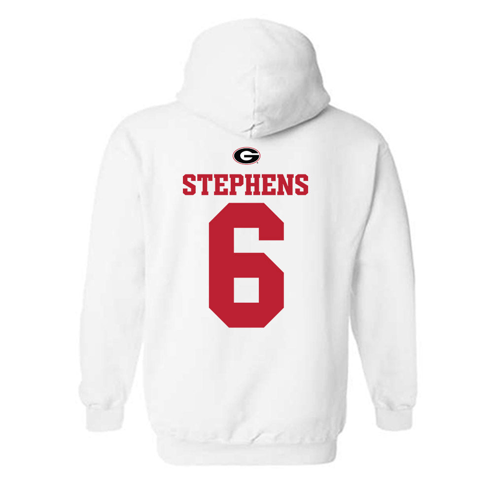 Georgia - NCAA Baseball : Jordan Stephens - Fashion Shersey Hooded Sweatshirt-1