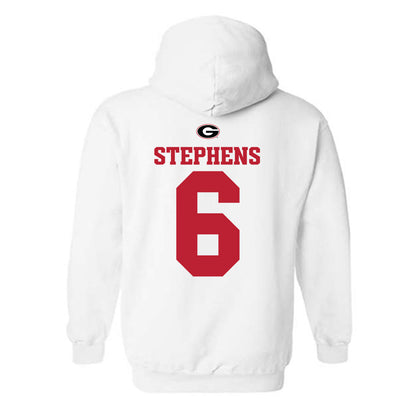 Georgia - NCAA Baseball : Jordan Stephens - Fashion Shersey Hooded Sweatshirt-1