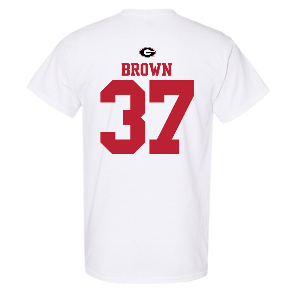 Georgia - NCAA Baseball : Zachary Brown - Fashion Shersey T-Shirt-1