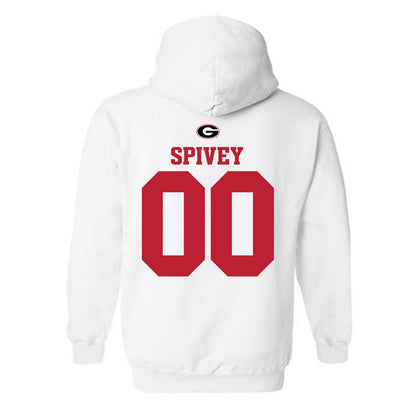 Georgia - NCAA Baseball : Logan Spivey - Fashion Shersey Hooded Sweatshirt-1