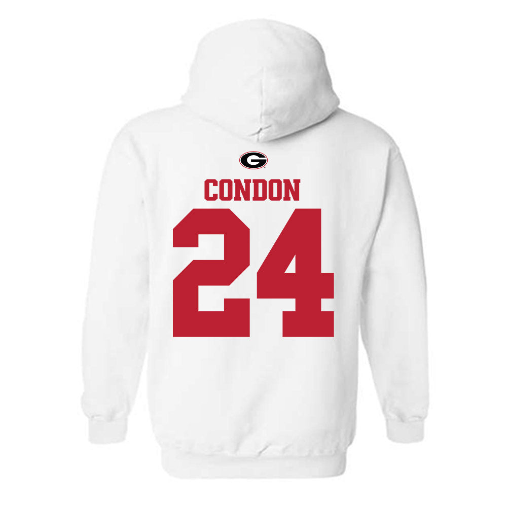 Georgia - NCAA Baseball : Charlie Condon - Fashion Shersey Hooded Sweatshirt-1