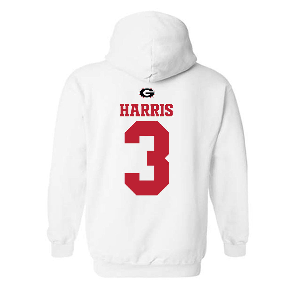 Georgia - NCAA Baseball : Zach Harris - Fashion Shersey Hooded Sweatshirt-1