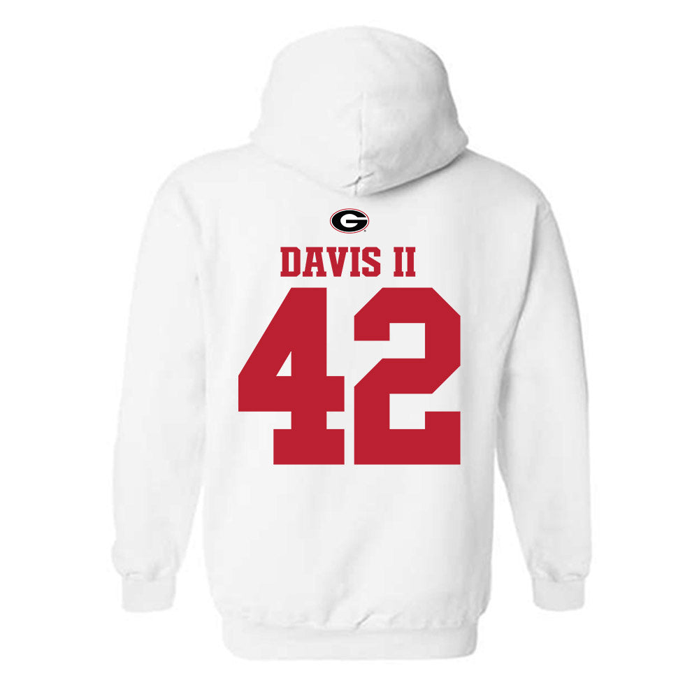 Georgia - NCAA Baseball : Alton Davis II - Fashion Shersey Hooded Sweatshirt-1