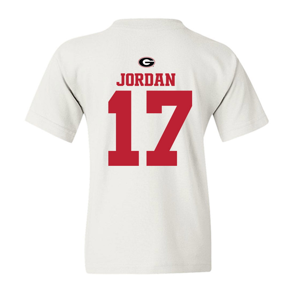 Georgia - NCAA Baseball : Logan Jordan - Fashion Shersey Youth T-Shirt-1