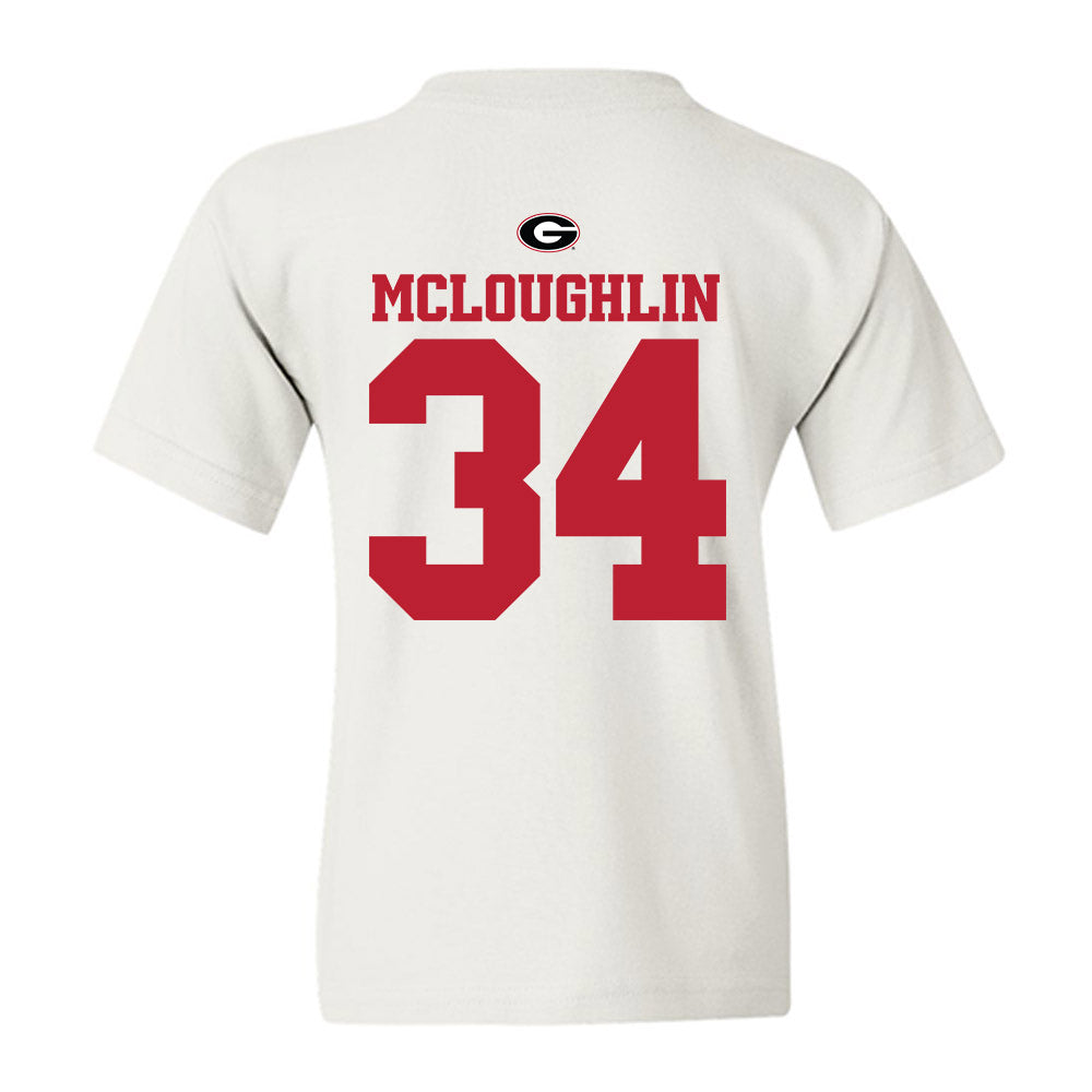 Georgia - NCAA Baseball : Tyler McLoughlin - Fashion Shersey Youth T-Shirt-1