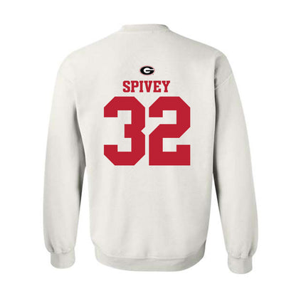 Georgia - NCAA Baseball : Logan Spivey - Fashion Shersey Crewneck Sweatshirt-1