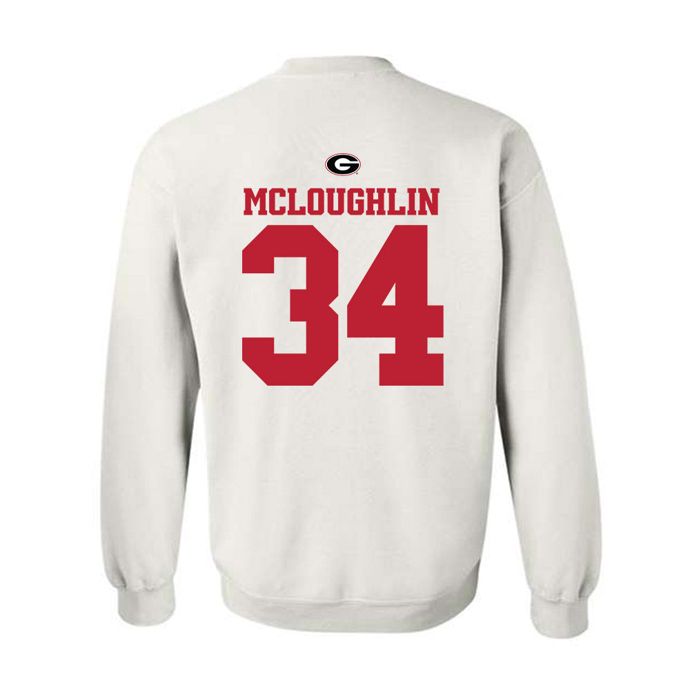 Georgia - NCAA Baseball : Tyler McLoughlin - Fashion Shersey Crewneck Sweatshirt-1