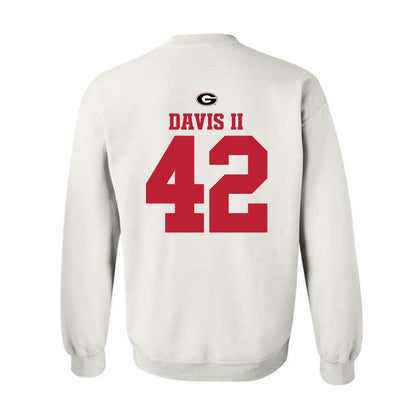 Georgia - NCAA Baseball : Alton Davis II - Fashion Shersey Crewneck Sweatshirt-1