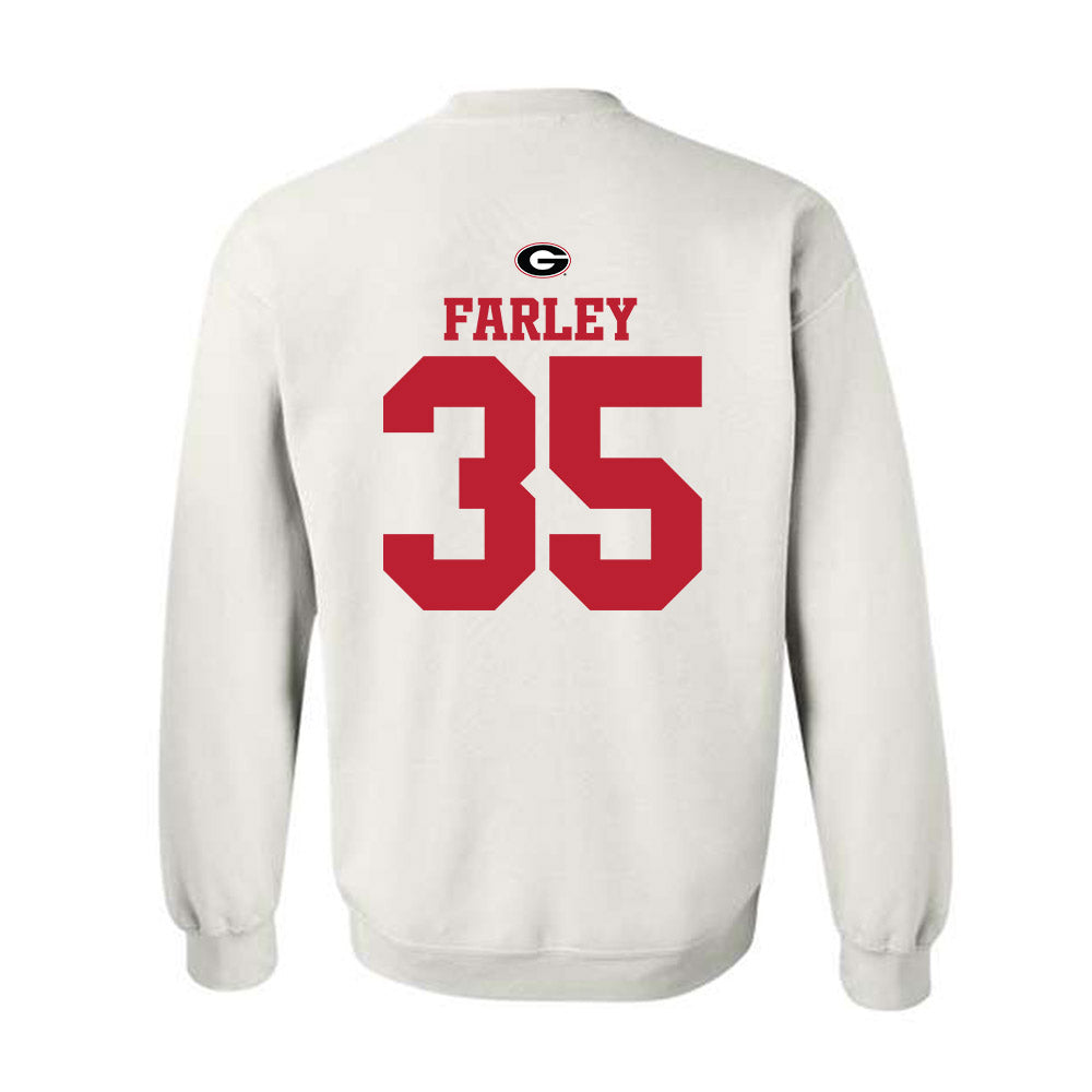 Georgia - NCAA Baseball : Paul Farley - Fashion Shersey Crewneck Sweatshirt-1