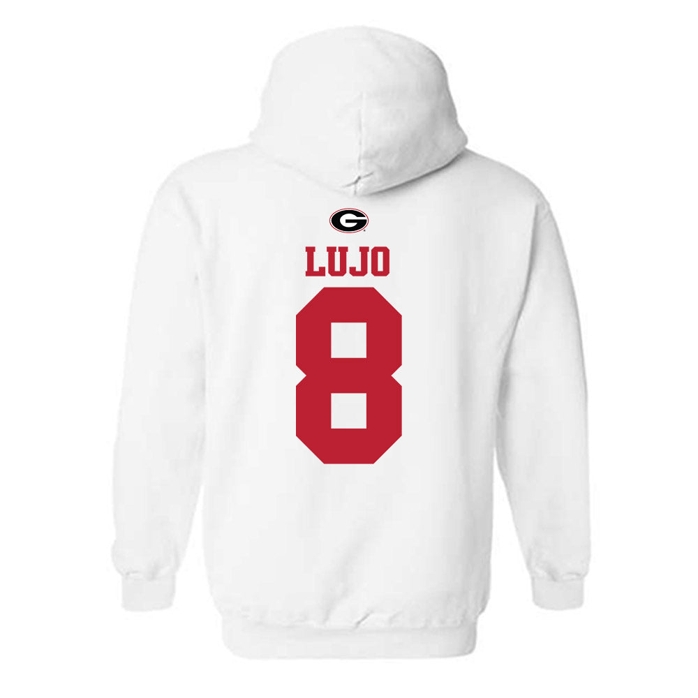 Georgia - NCAA Baseball : Rylan Lujo - Fashion Shersey Hooded Sweatshirt-1
