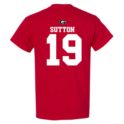 Georgia - NCAA Baseball : Ethan Sutton - Fashion Shersey T-Shirt-1