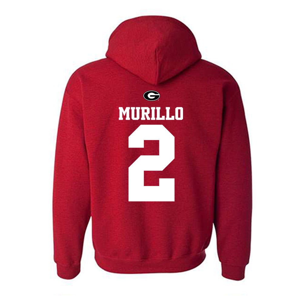 Georgia - NCAA Baseball : Sebastian Murillo - Fashion Shersey Hooded Sweatshirt-1