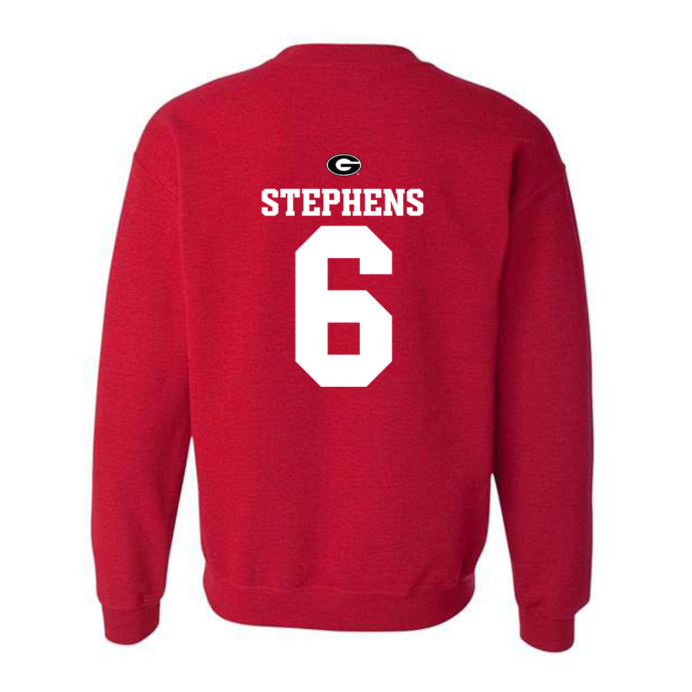 Georgia - NCAA Baseball : Jordan Stephens - Fashion Shersey Crewneck Sweatshirt-1