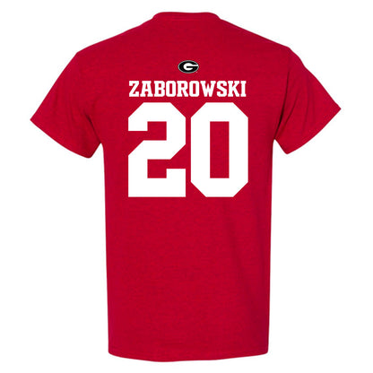 Georgia - NCAA Baseball : Ryland Zaborowski - Fashion Shersey T-Shirt-1