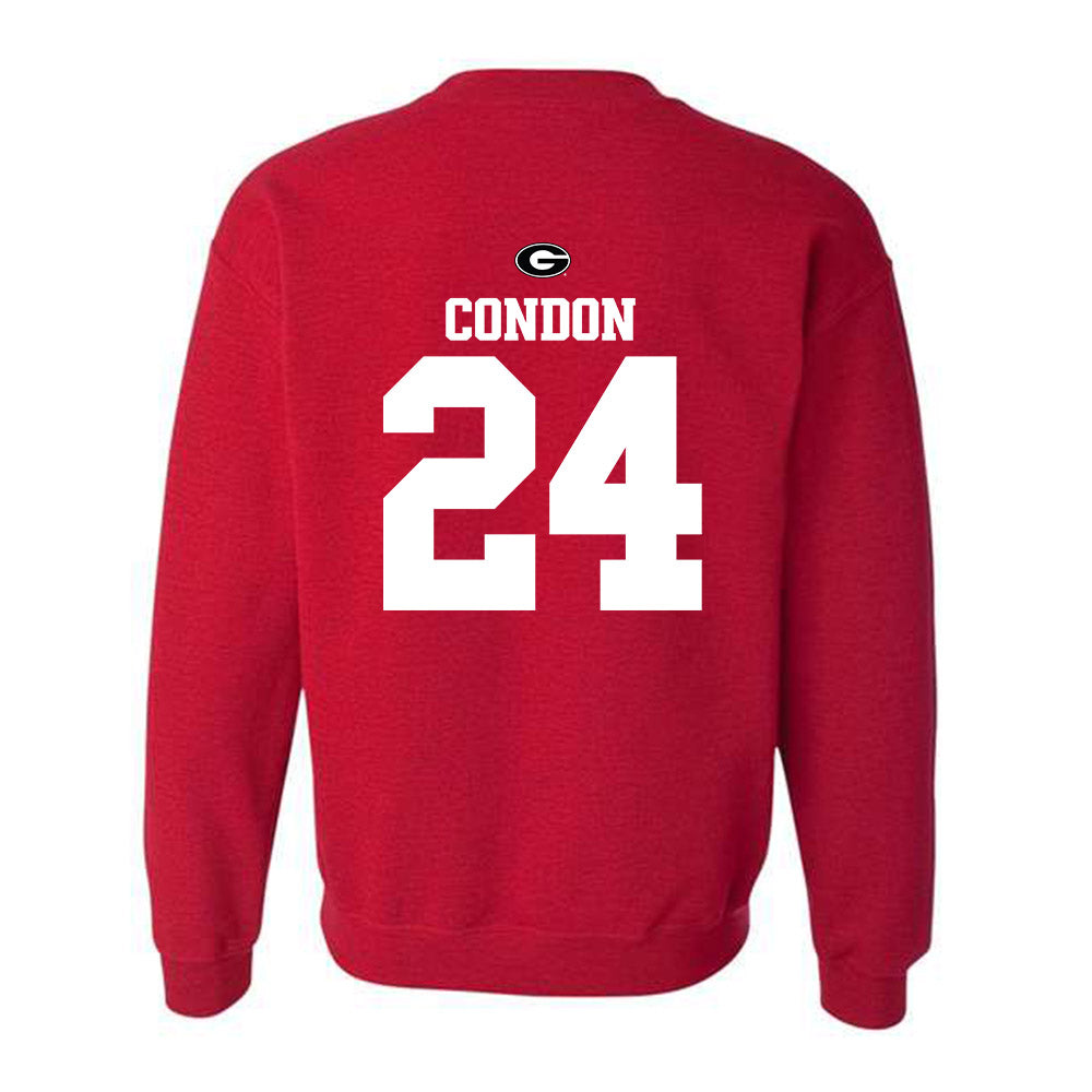 Georgia - NCAA Baseball : Charlie Condon - Fashion Shersey Crewneck Sweatshirt-1