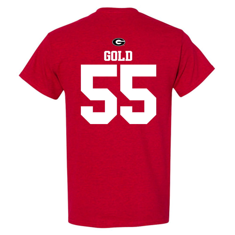 Georgia - NCAA Baseball : Ryan Gold - Fashion Shersey T-Shirt-1