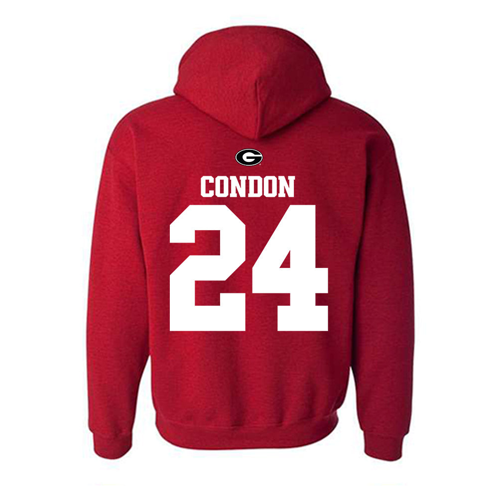 Georgia - NCAA Baseball : Charlie Condon - Fashion Shersey Hooded Sweatshirt-1