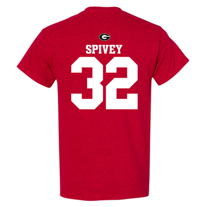 Georgia - NCAA Baseball : Logan Spivey - Fashion Shersey T-Shirt-1