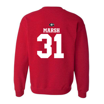 Georgia - NCAA Baseball : Chandler Marsh - Fashion Shersey Crewneck Sweatshirt-1