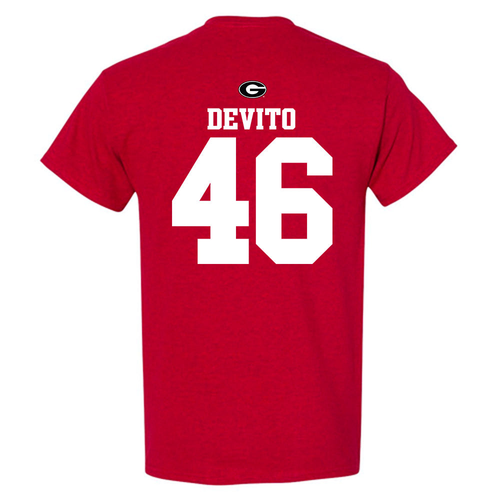 Georgia - NCAA Baseball : Zach DeVito - Fashion Shersey T-Shirt-1