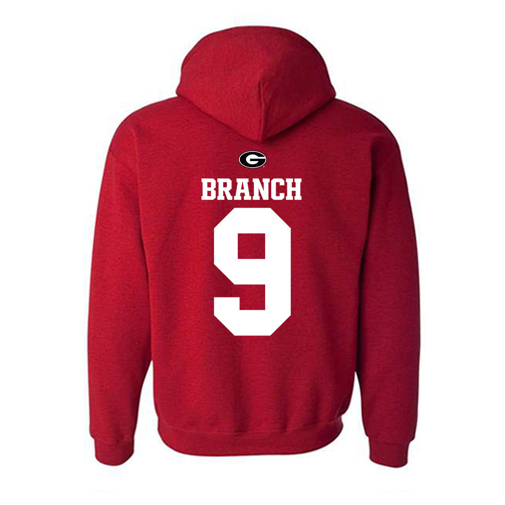 Georgia - NCAA Baseball : Kolby Branch - Fashion Shersey Hooded Sweatshirt-1