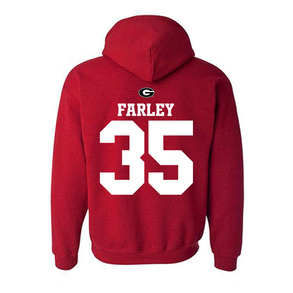 Georgia - NCAA Baseball : Paul Farley - Fashion Shersey Hooded Sweatshirt-1