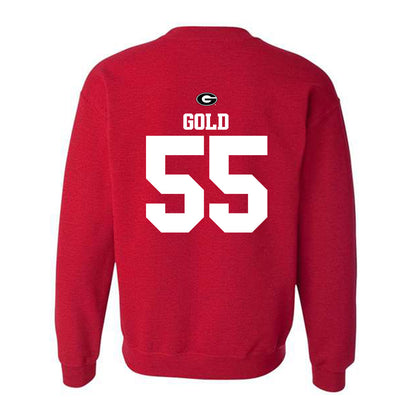 Georgia - NCAA Baseball : Ryan Gold - Fashion Shersey Crewneck Sweatshirt-1