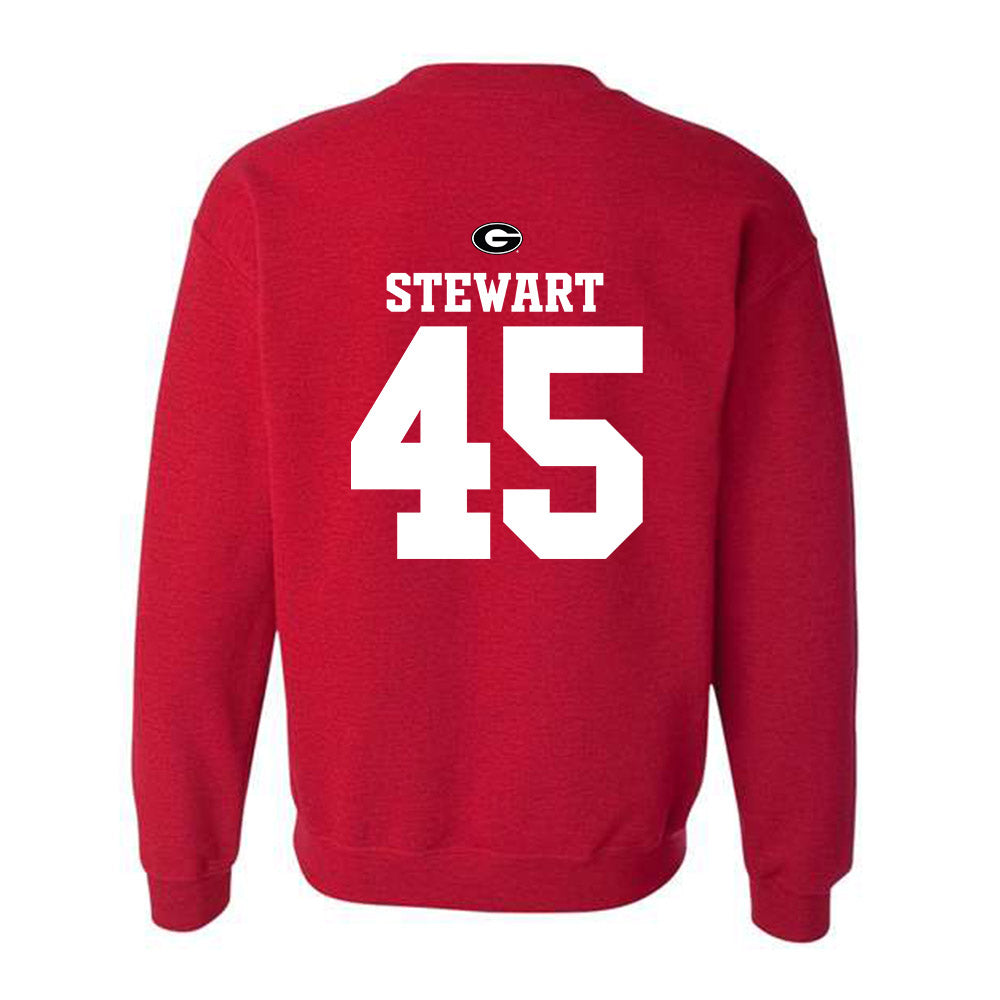 Georgia - NCAA Baseball : Bradley Stewart - Fashion Shersey Crewneck Sweatshirt-1