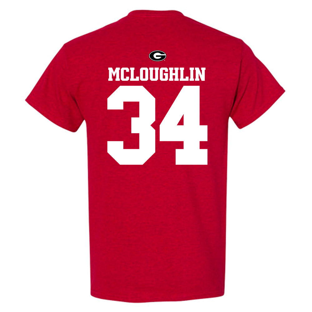 Georgia - NCAA Baseball : Tyler McLoughlin - Fashion Shersey T-Shirt-1