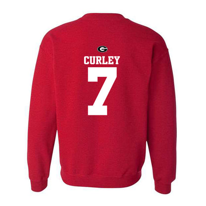 Georgia - NCAA Baseball : Brian Curley - Fashion Shersey Crewneck Sweatshirt-1