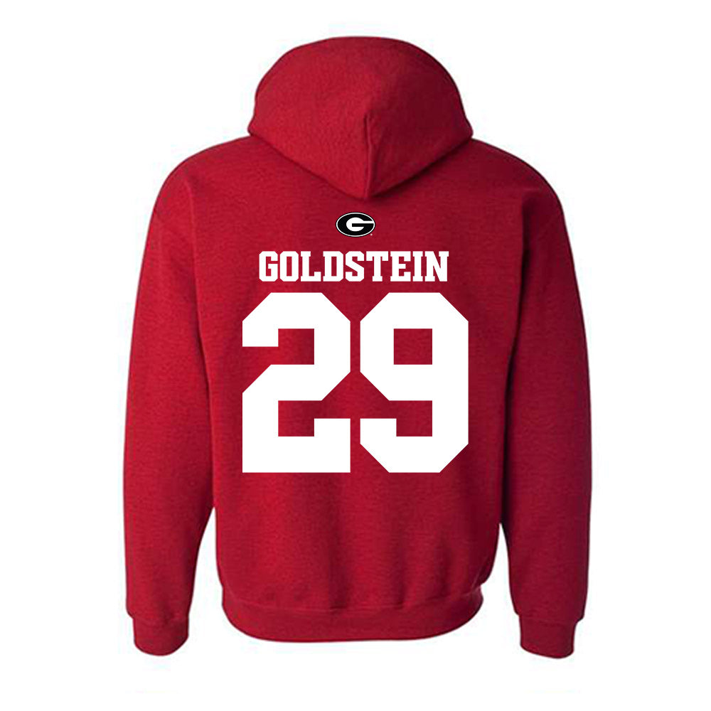 Georgia - NCAA Baseball : Charlie Goldstein - Fashion Shersey Hooded Sweatshirt-1