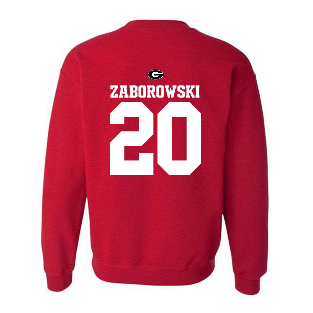 Georgia - NCAA Baseball : Ryland Zaborowski - Fashion Shersey Crewneck Sweatshirt-1