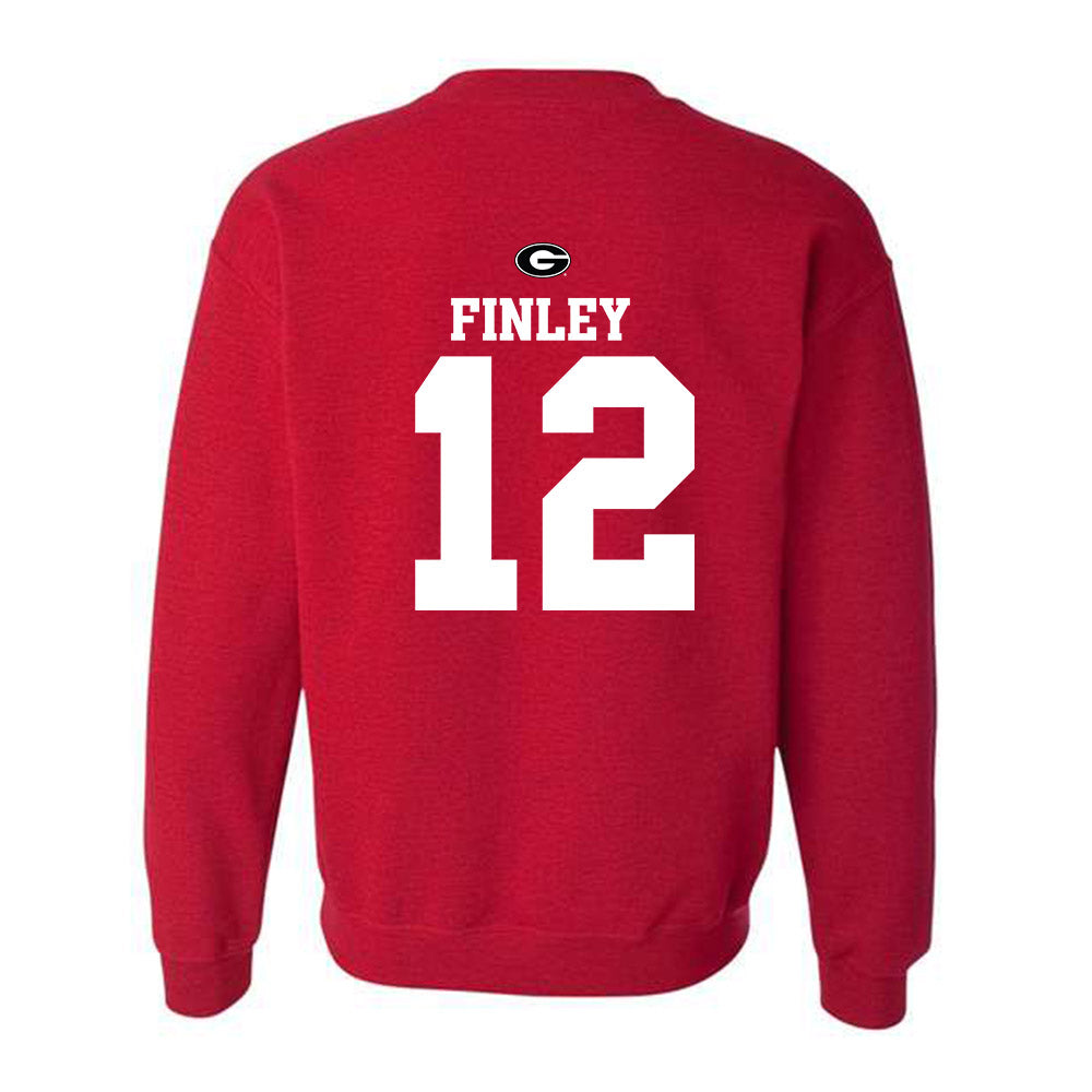 Georgia - NCAA Baseball : Leighton Finley - Fashion Shersey Crewneck Sweatshirt-1